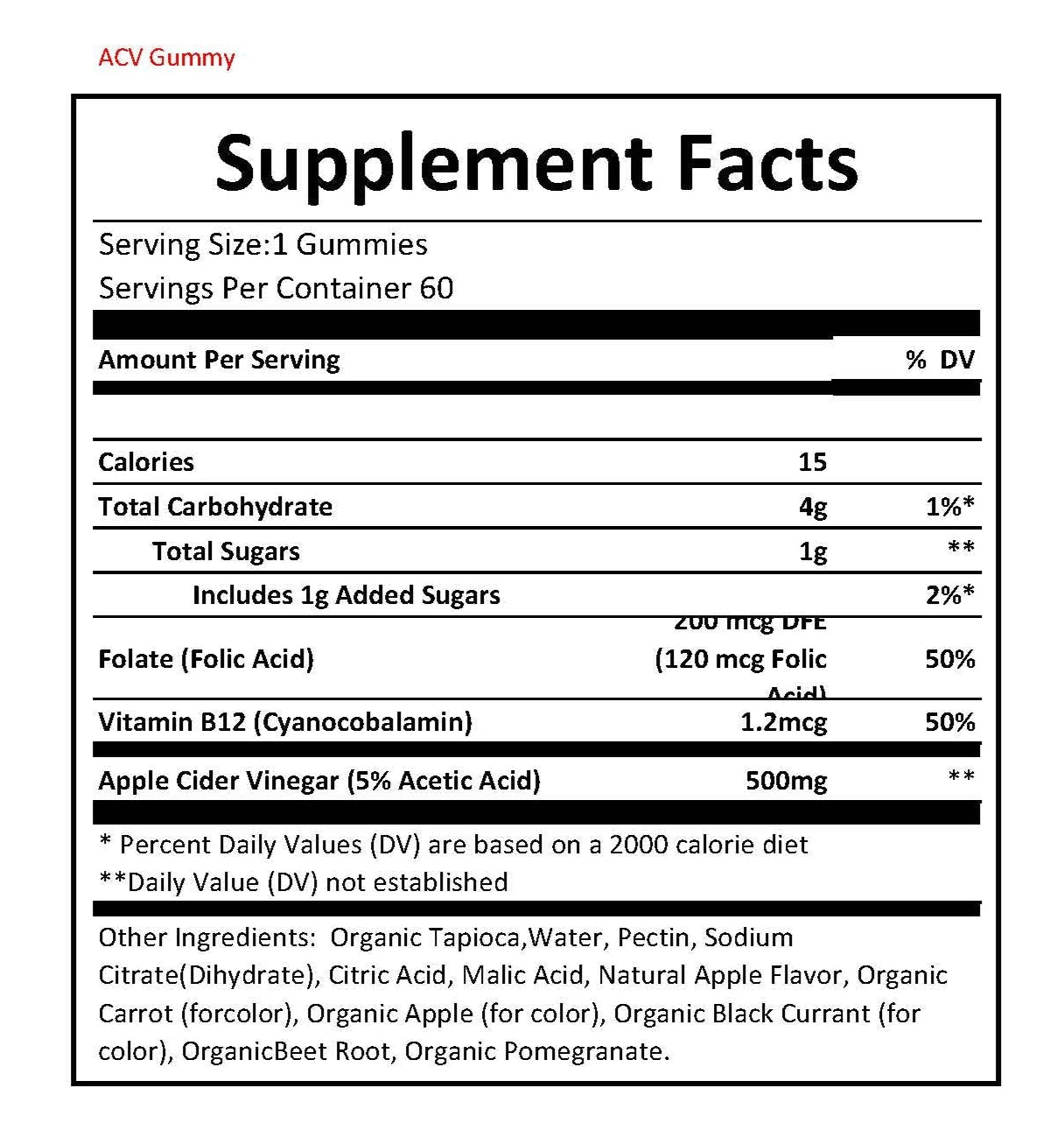 Apple Cider Vinegar Gummies